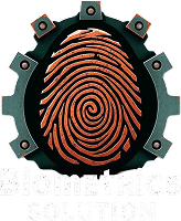 Fingerprint logo with "Biometrics Solution" text.
